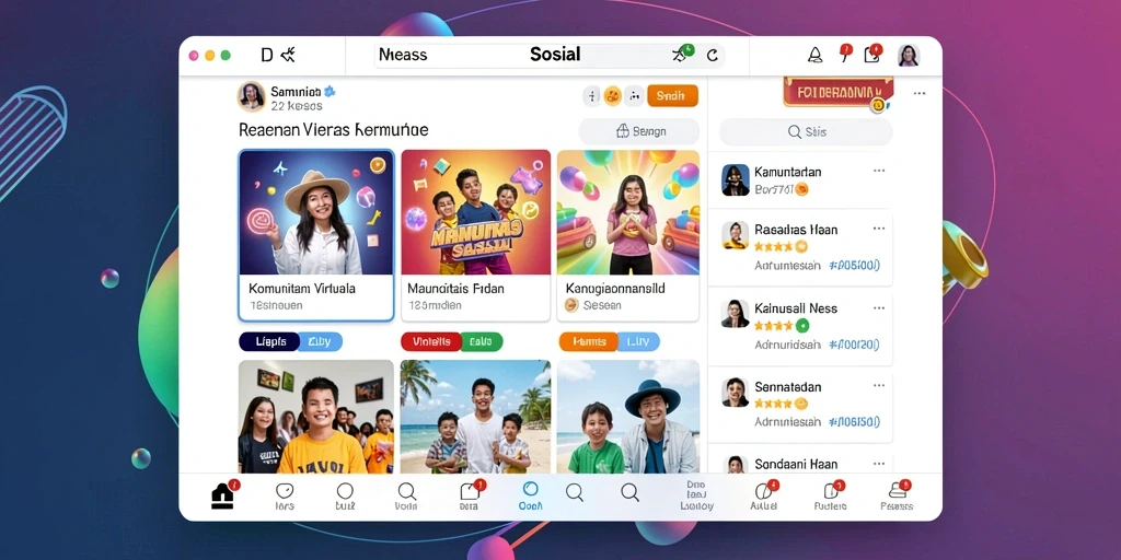 Fitur interaksi sosial yang meningkatkan pengalaman bermain.