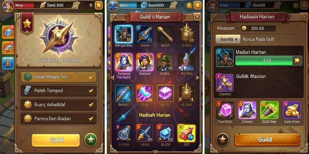 Sistem reward yang menarik dan memotivasi pemain.