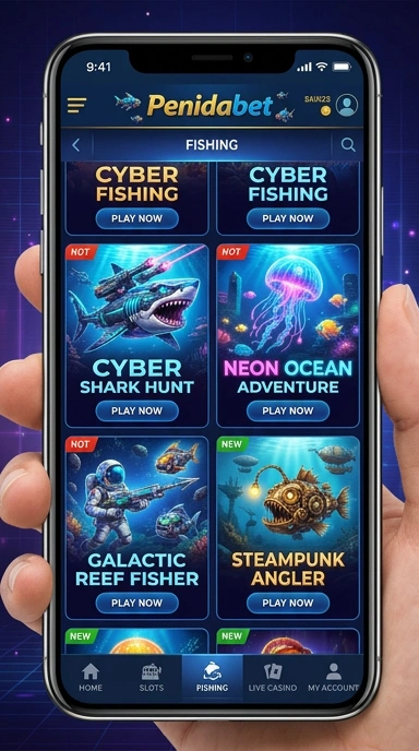 penidabet — layar beranda
